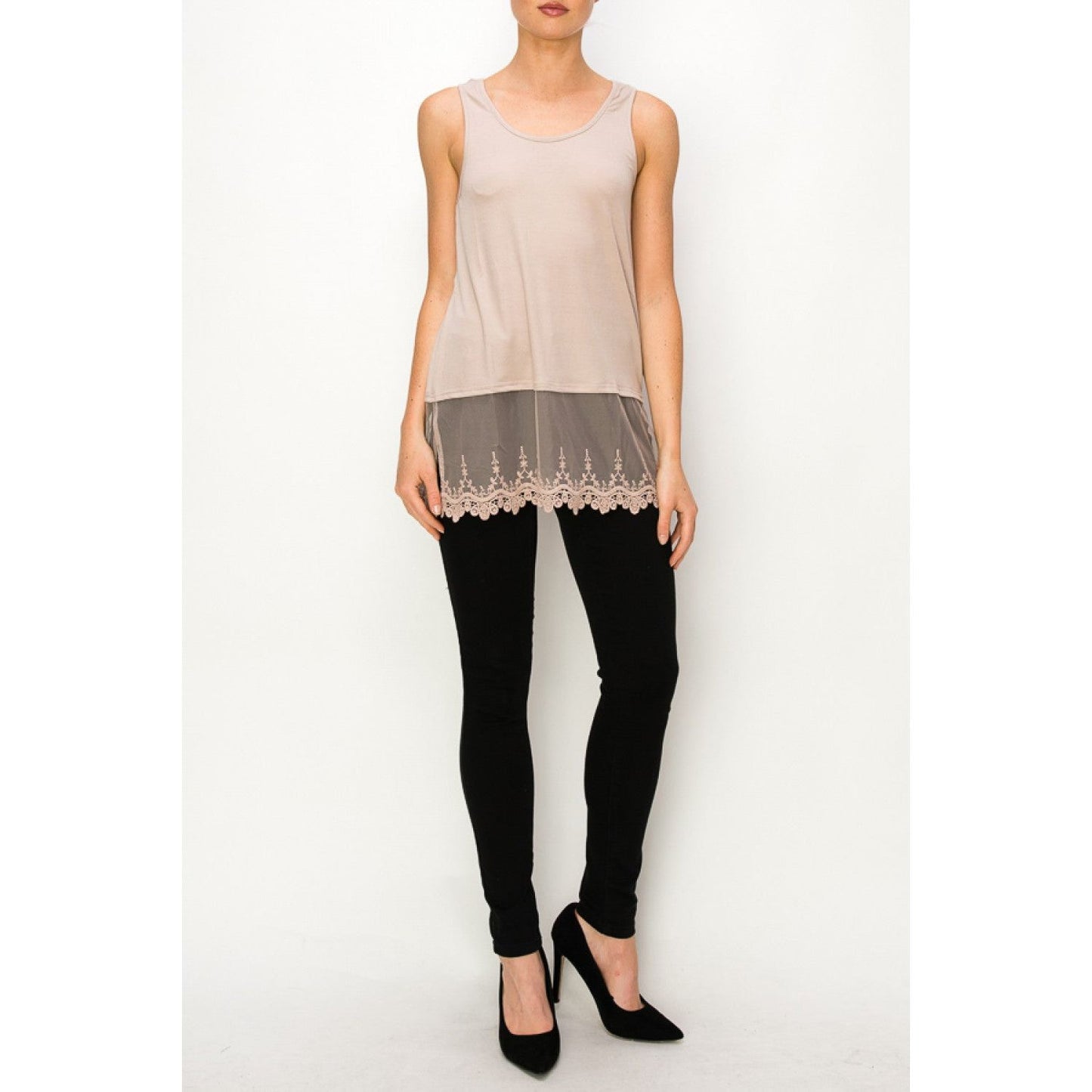 Mina Lace Sleeveless Tank- 3 Colors - Rhapsody and Renascence