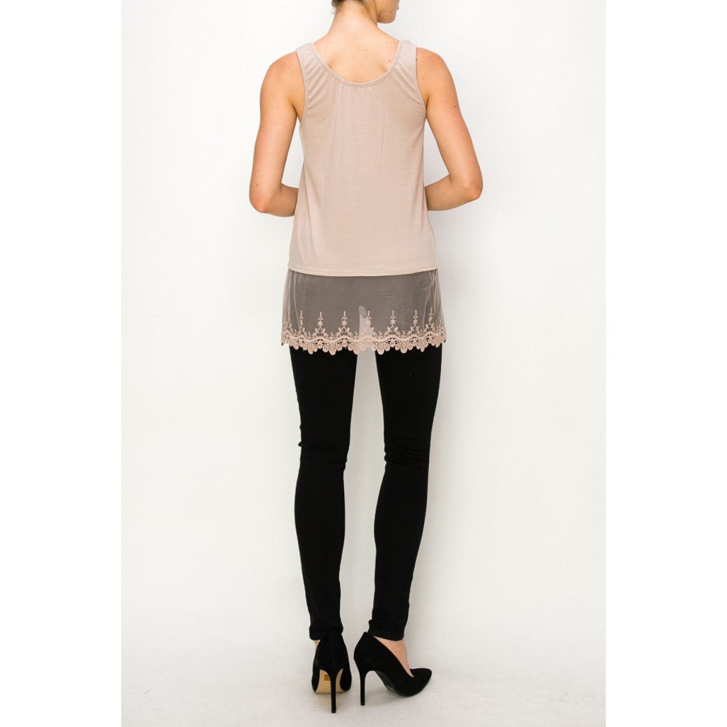 Mina Lace Sleeveless Tank- 3 Colors - Rhapsody and Renascence