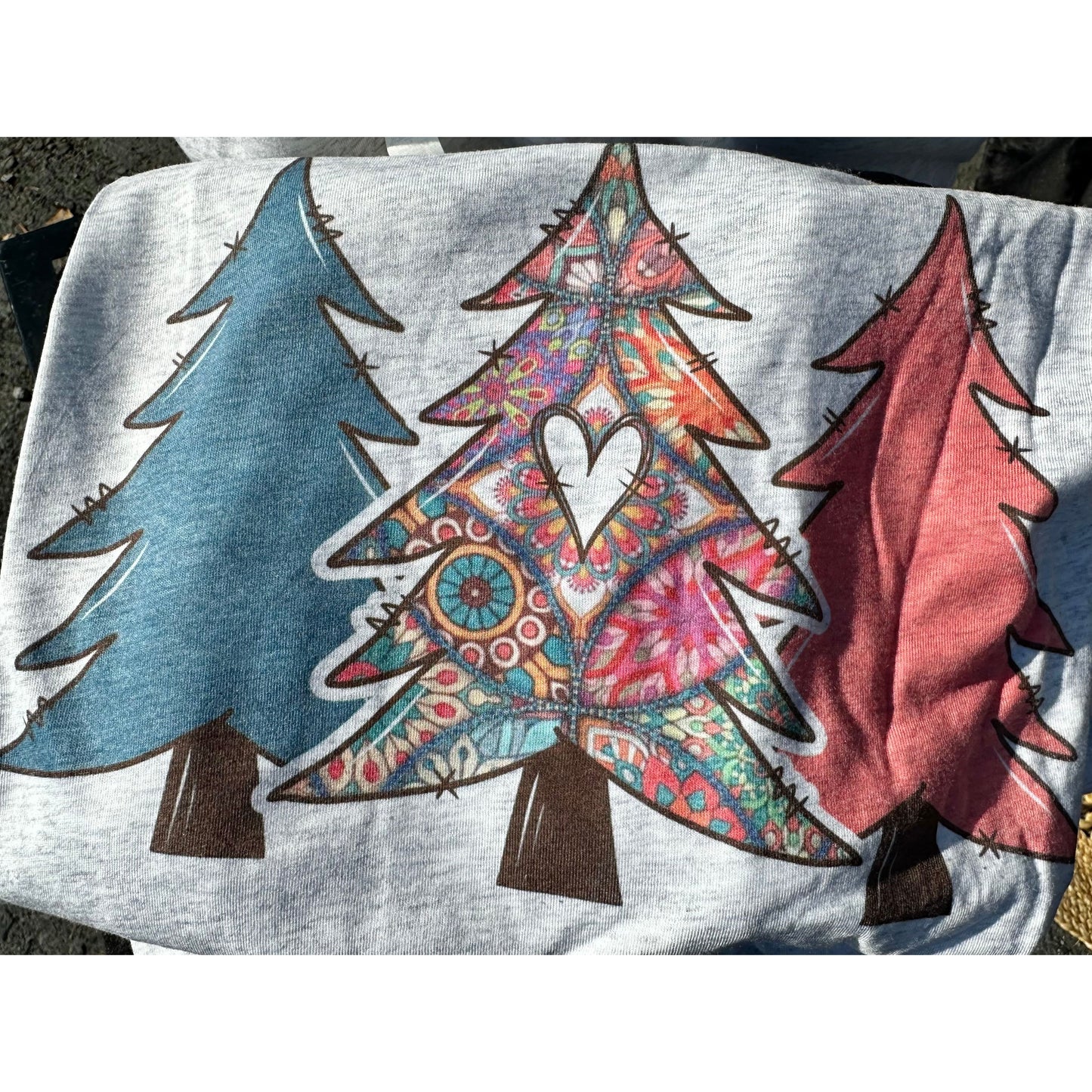 Mari Boho Christmas Raglan Top - Rhapsody and Renascence