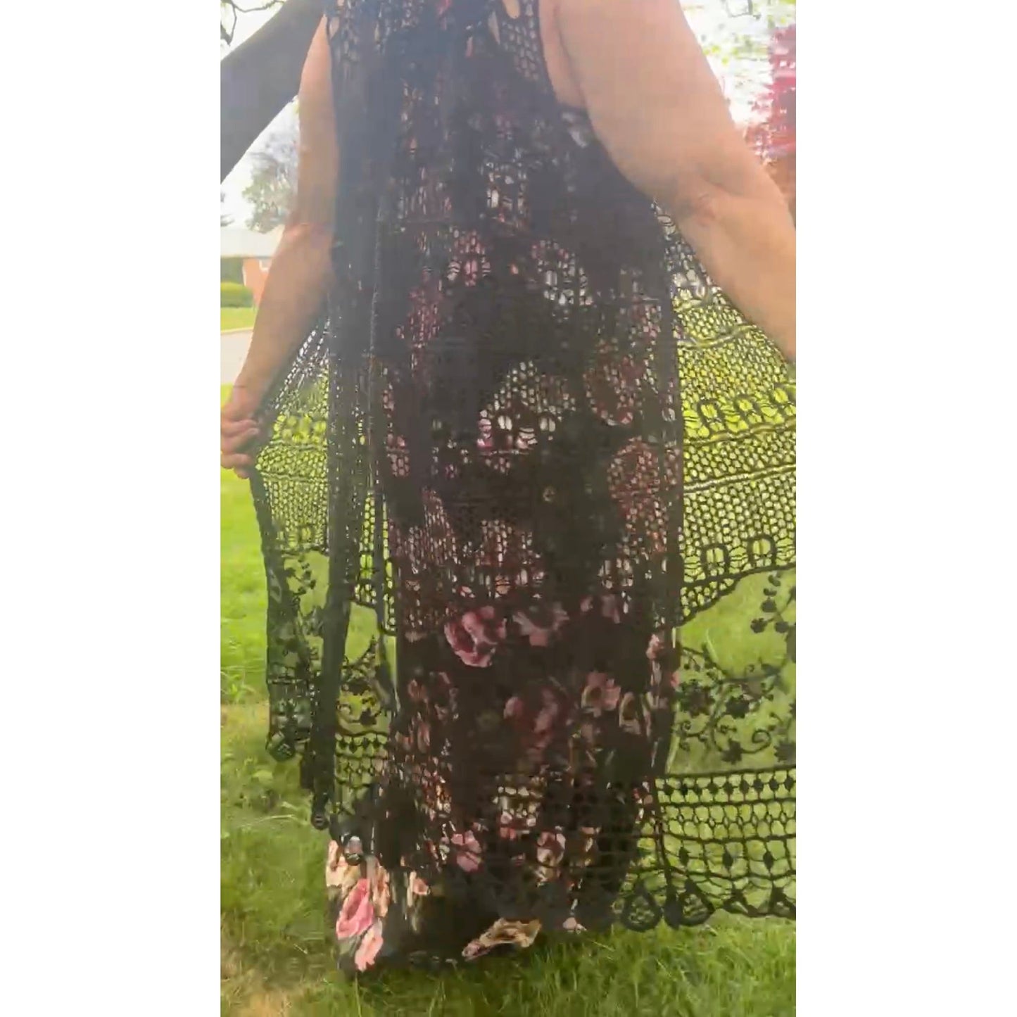Leilani Crochet Lace & Fringe Sleeveless Duster - Rhapsody and Renascence