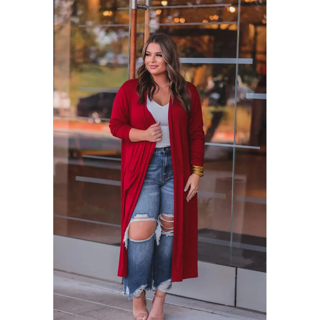Charis Spiced Up Long Cardigan- 2 Colors - Rhapsody and Renascence