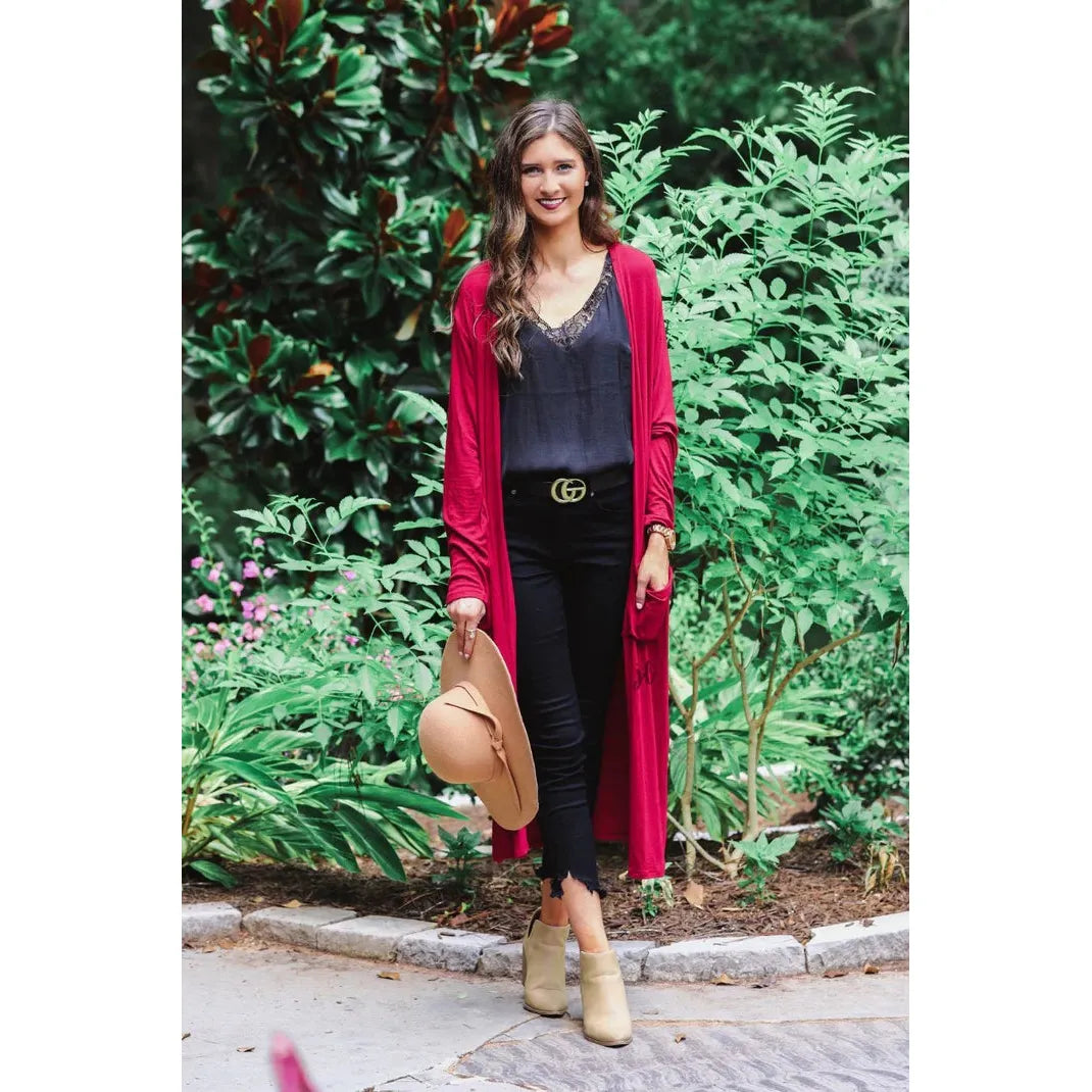 Charis Spiced Up Long Cardigan- 2 Colors - Rhapsody and Renascence