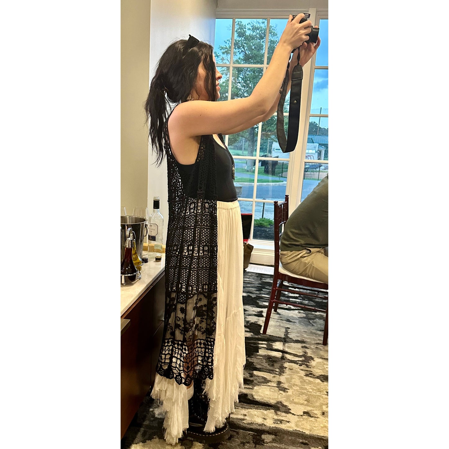 Leilani Crochet Lace & Fringe Sleeveless Duster - Rhapsody and Renascence