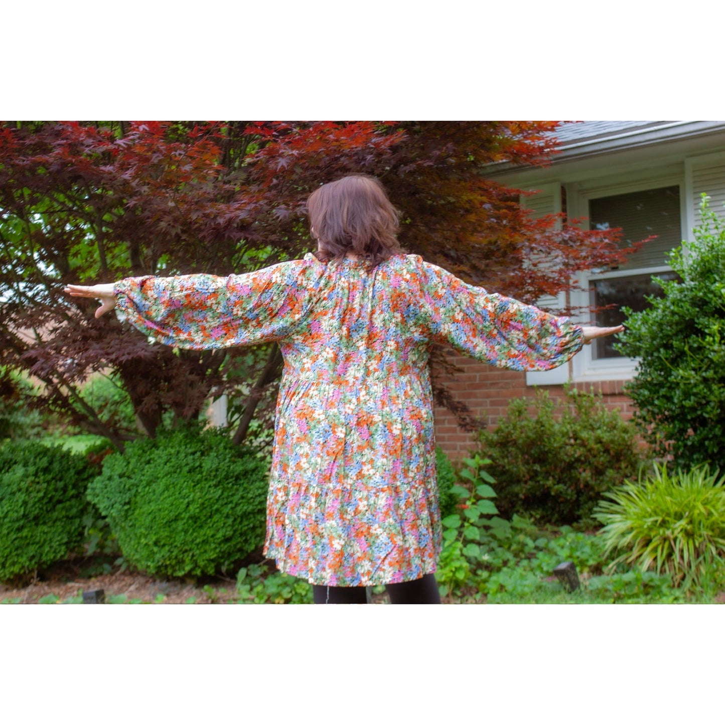Laura Floral Midi-Dress - Rhapsody and Renascence