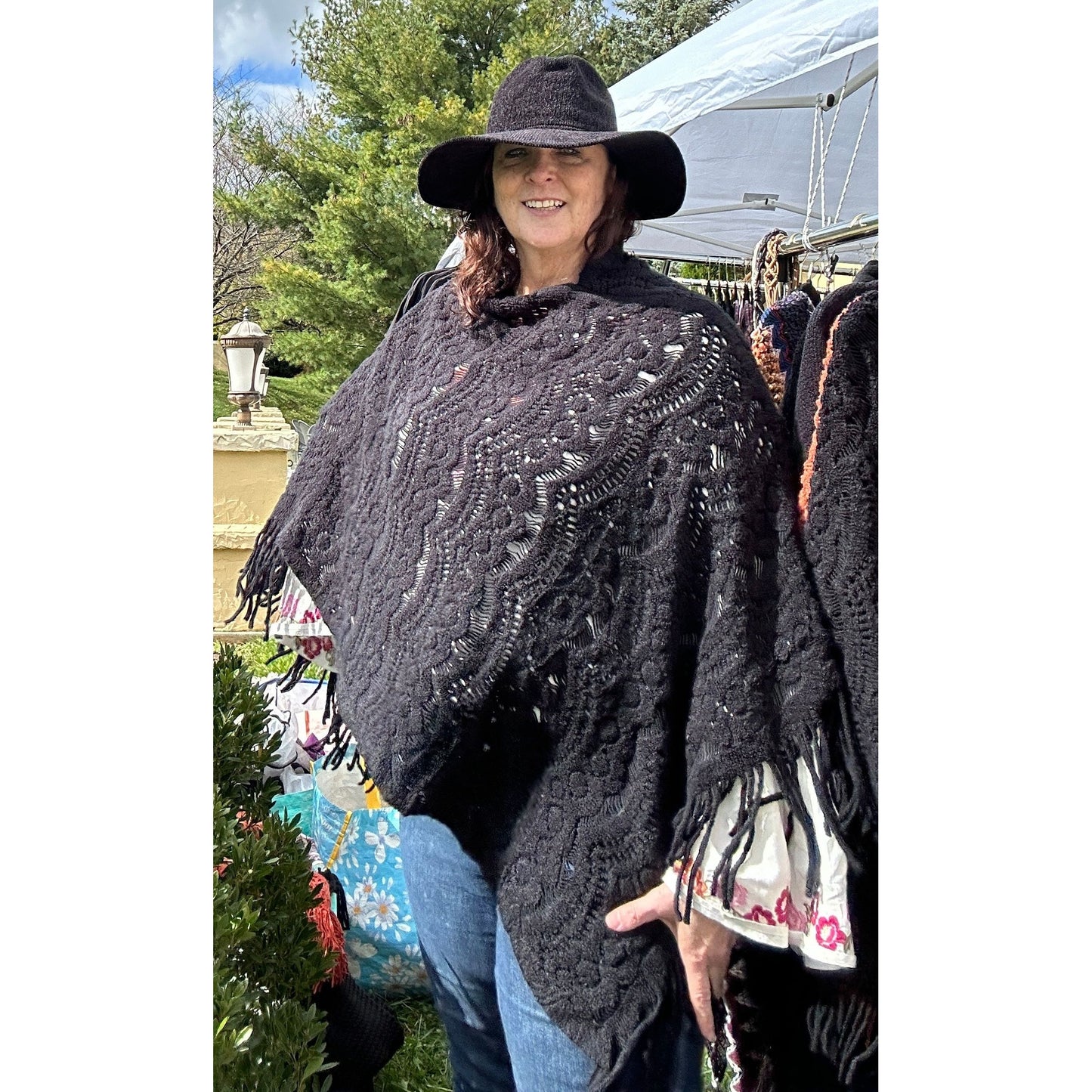 Wanda Scallop Knit Lace Poncho- 2 Colors - Rhapsody and Renascence