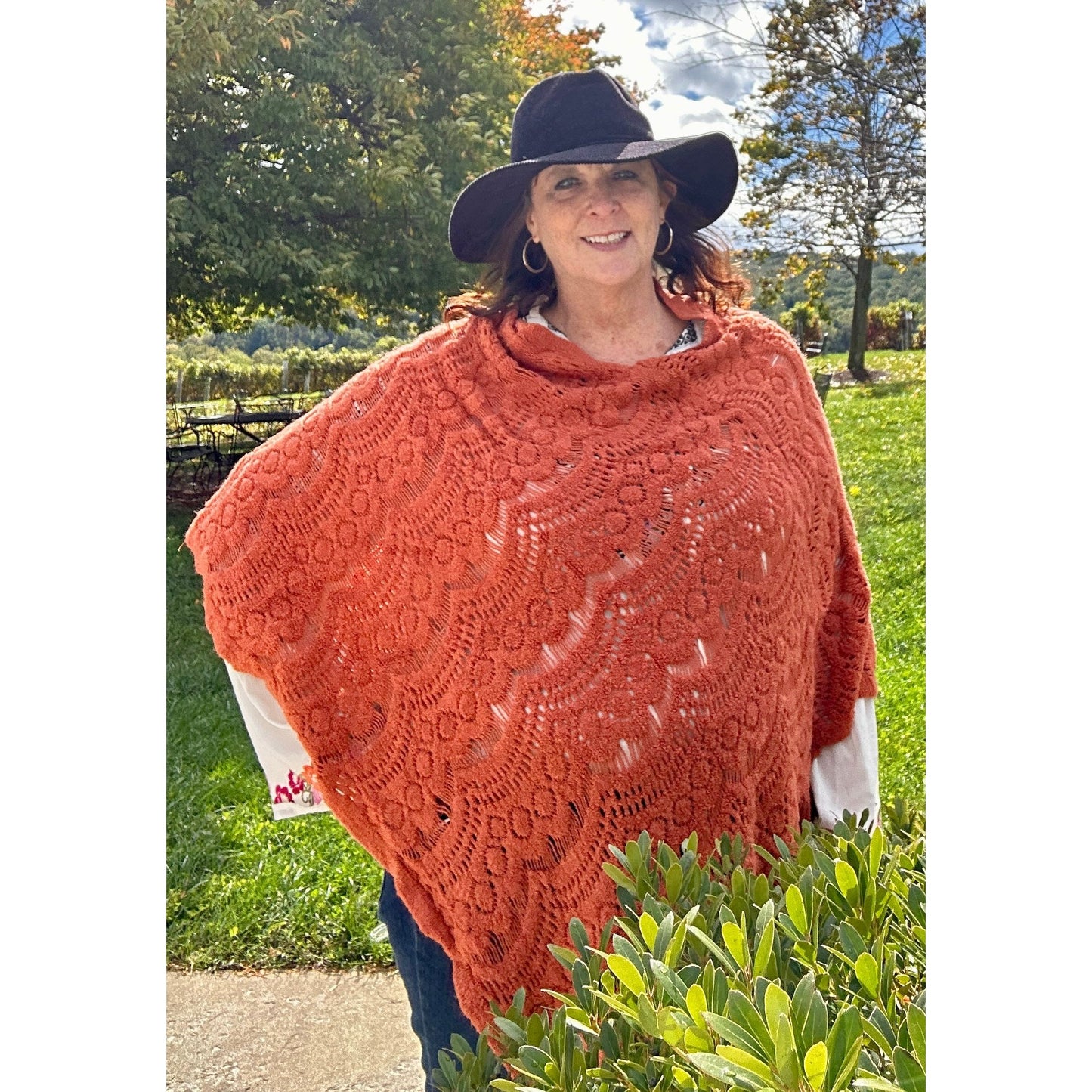 Wanda Scallop Knit Lace Poncho- 2 Colors - Rhapsody and Renascence
