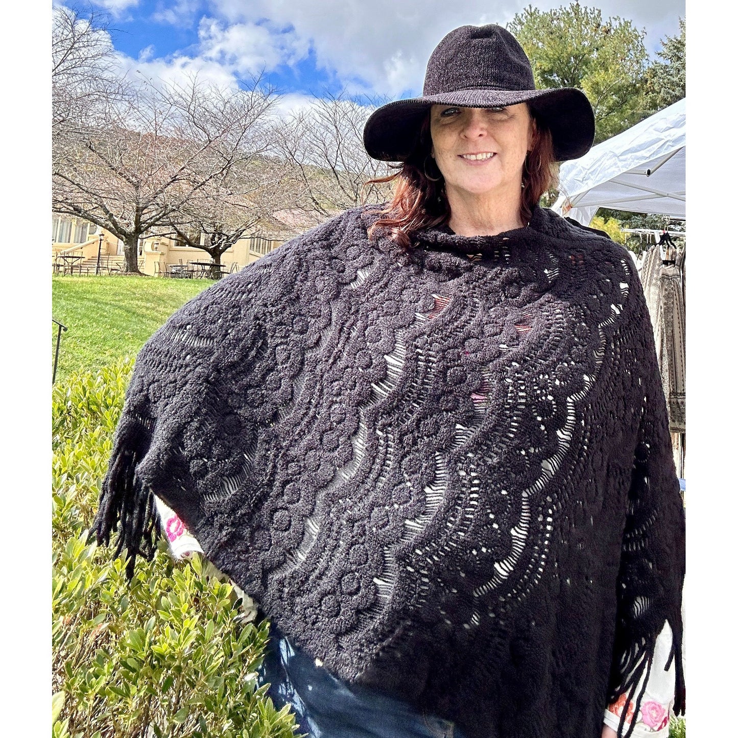 Wanda Scallop Knit Lace Poncho- 2 Colors - Rhapsody and Renascence