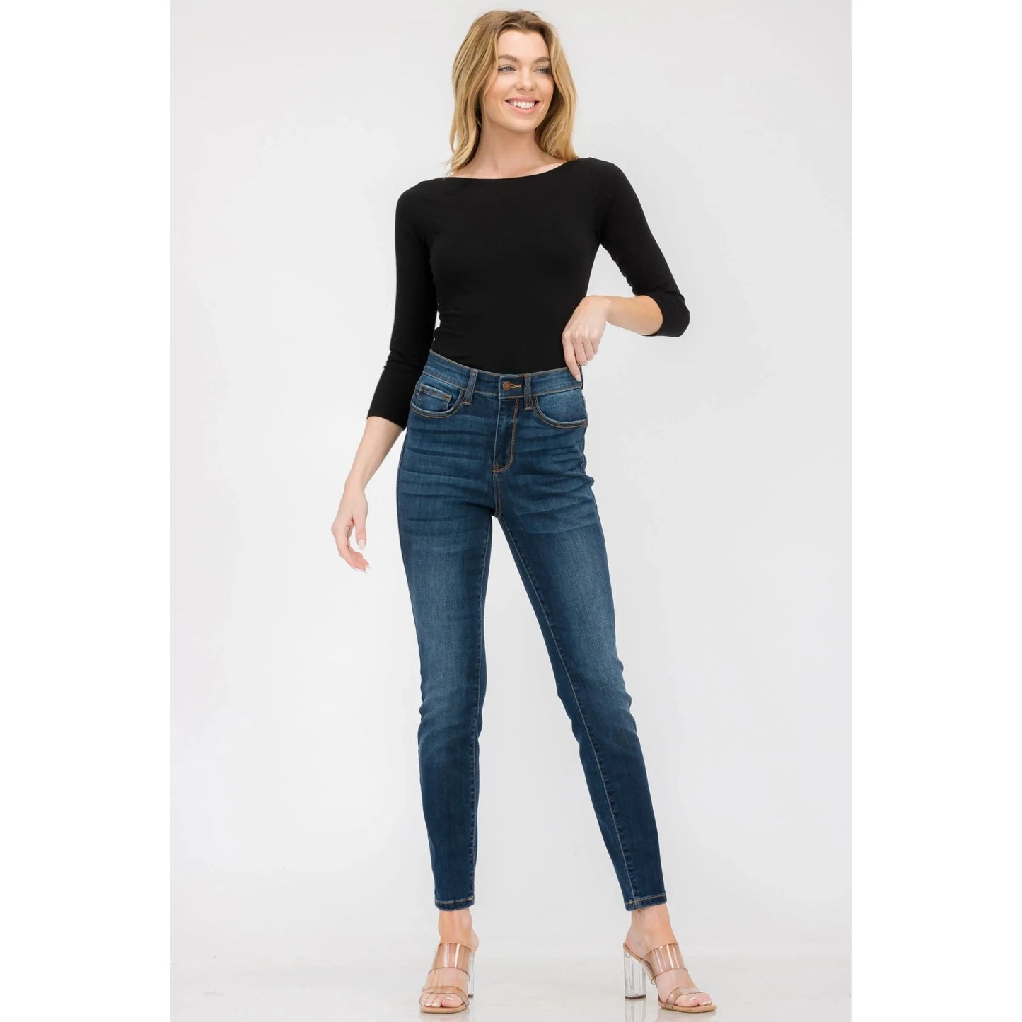 Judy Blue Belinda High Waist Tapered Leg Jeans - Rhapsody and Renascence