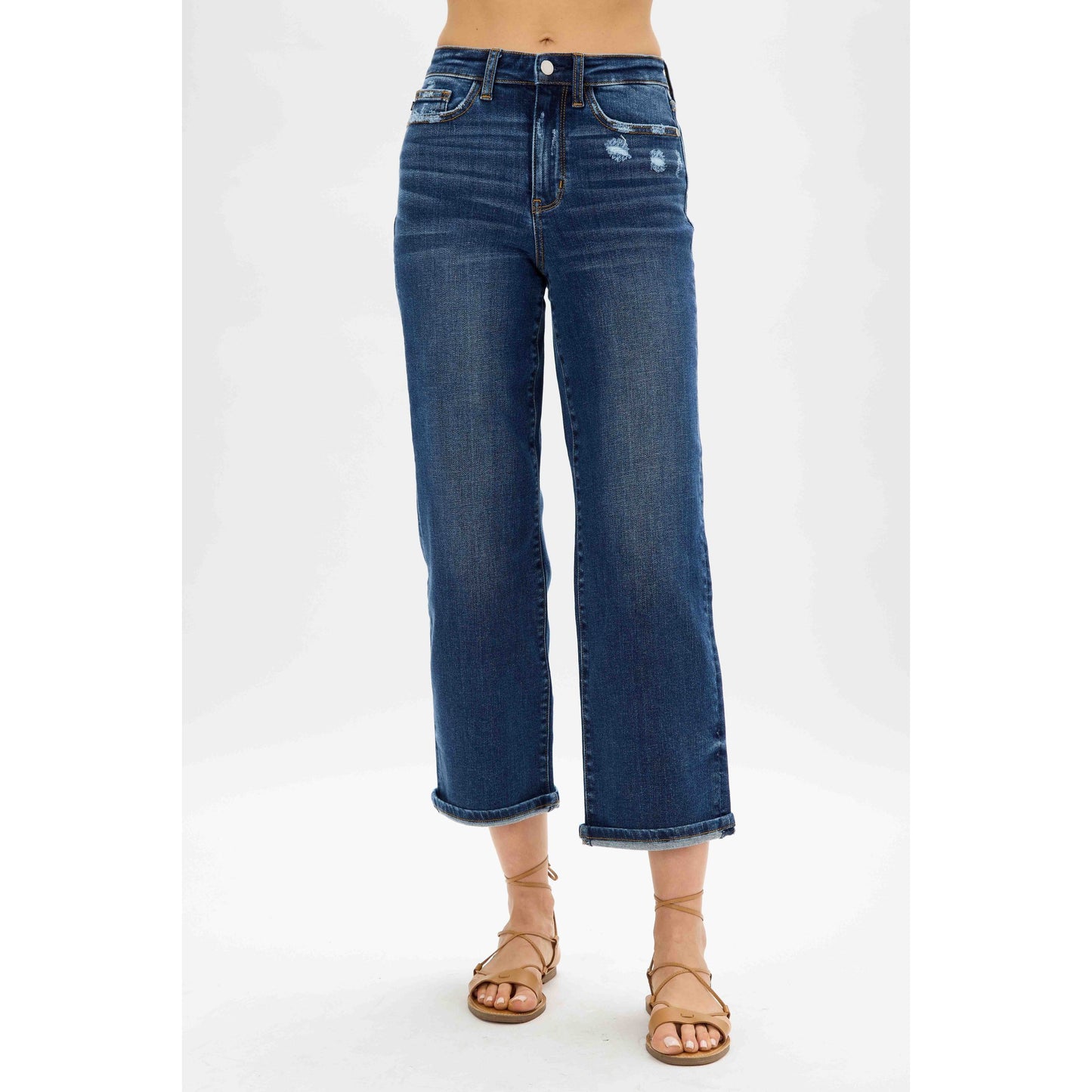 Judy Blue Isla High Waist Destroyed Jeans - Rhapsody and Renascence