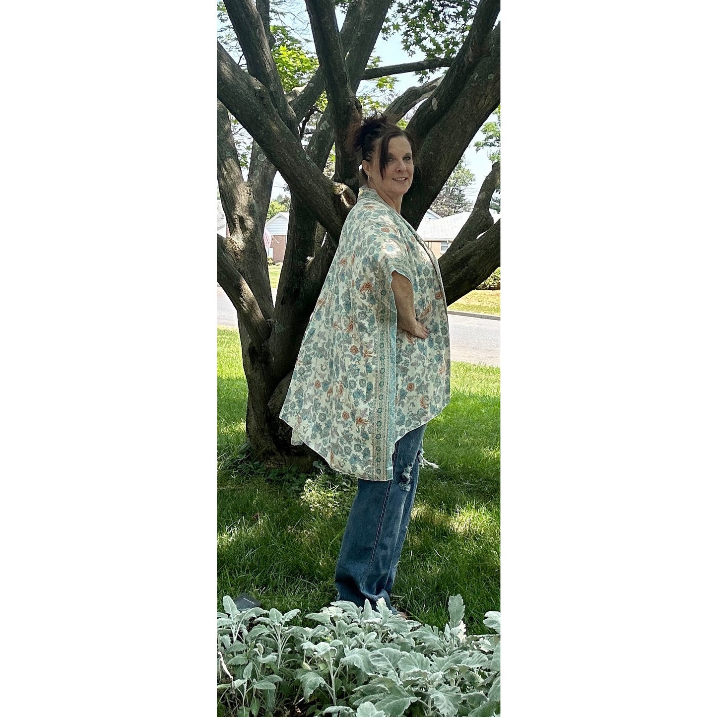 Gracie Teal Kimono - Rhapsody and Renascence
