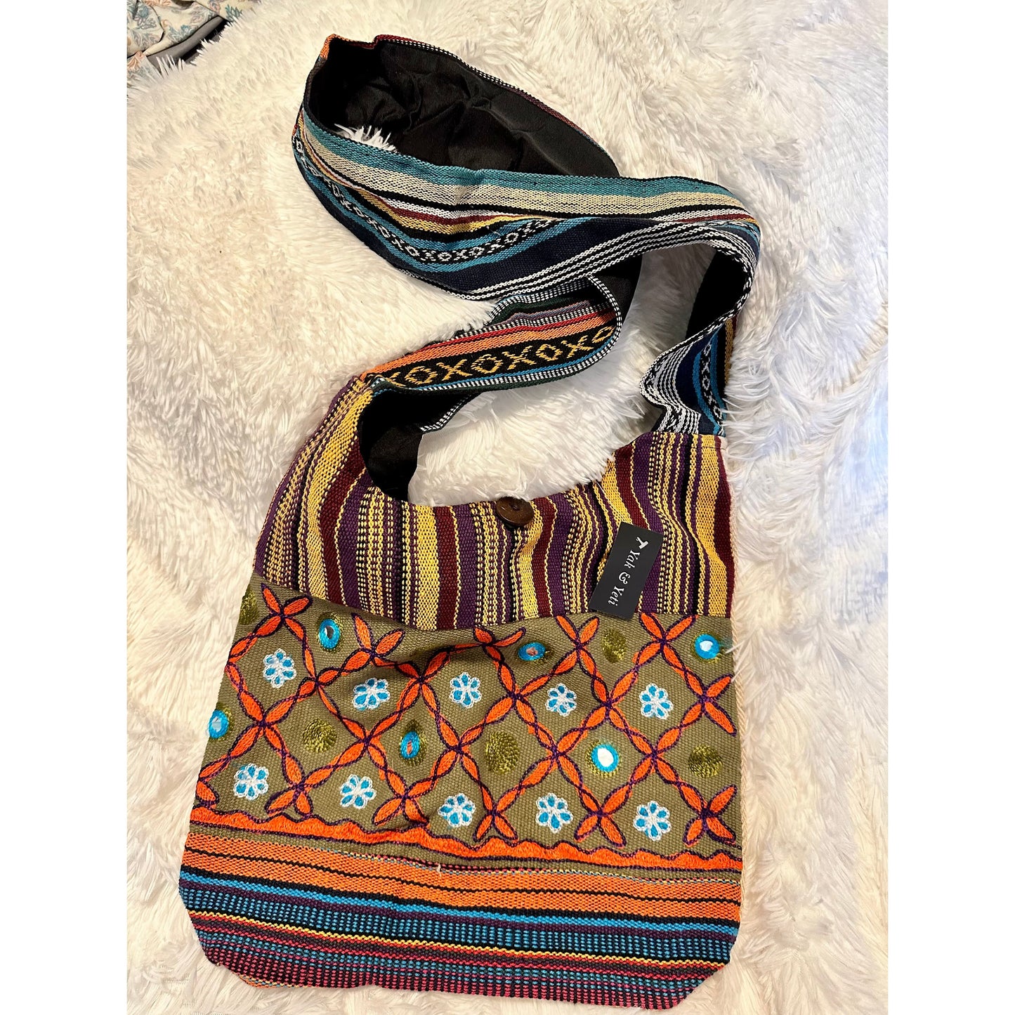 Mariska Cotton Crossbody Bag- 4 Styles - Rhapsody and Renascence
