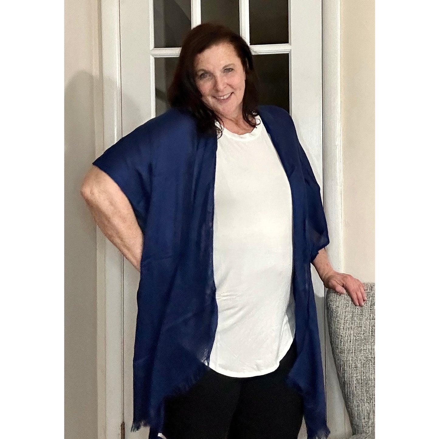 Ellen Frayed Armhole Kimono- OS - Rhapsody and Renascence