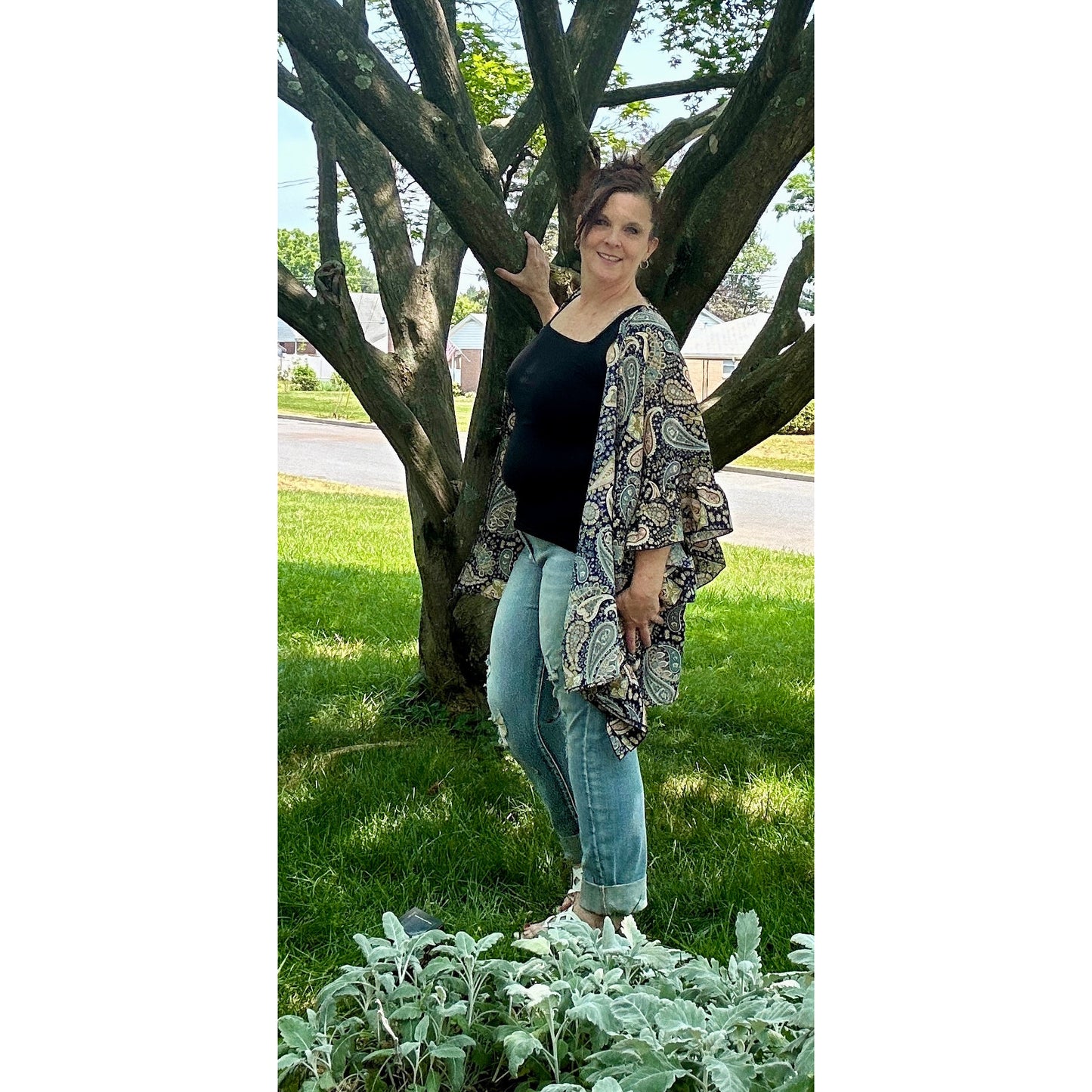Judy Blue Lyla High Waist Boyfriend Double Cuff Fray Hem Destroyed Jeans - Rhapsody and Renascence