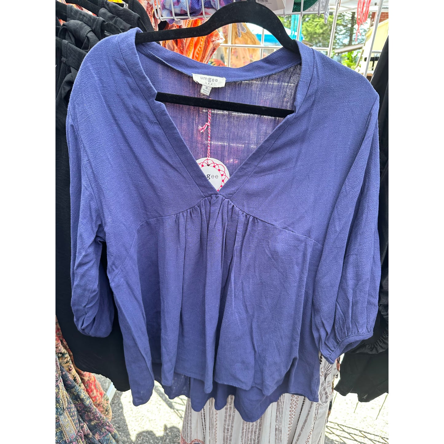 Deanna Blue Baby Doll Top - Rhapsody and Renascence
