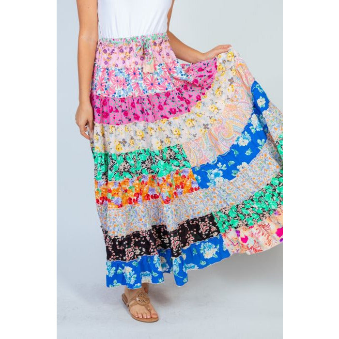 Cameron Colorful Maxi Skirt - Rhapsody and Renascence