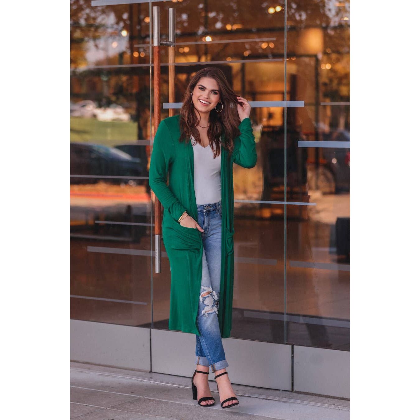 Jess Lea - Spiced Up Long Pocket Cardigan - Rhapsody and Renascence