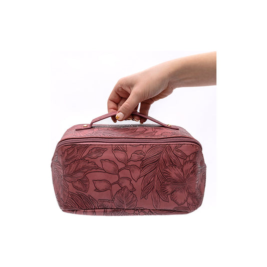 Life In Luxury Large Capacity Cosmetic Bag in Merlot - Rhapsody and Renascence