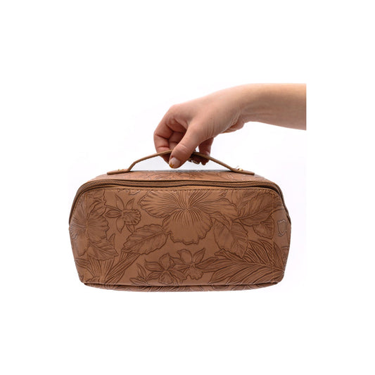 Life In Luxury Large Capacity Cosmetic Bag in Tan - Rhapsody and Renascence