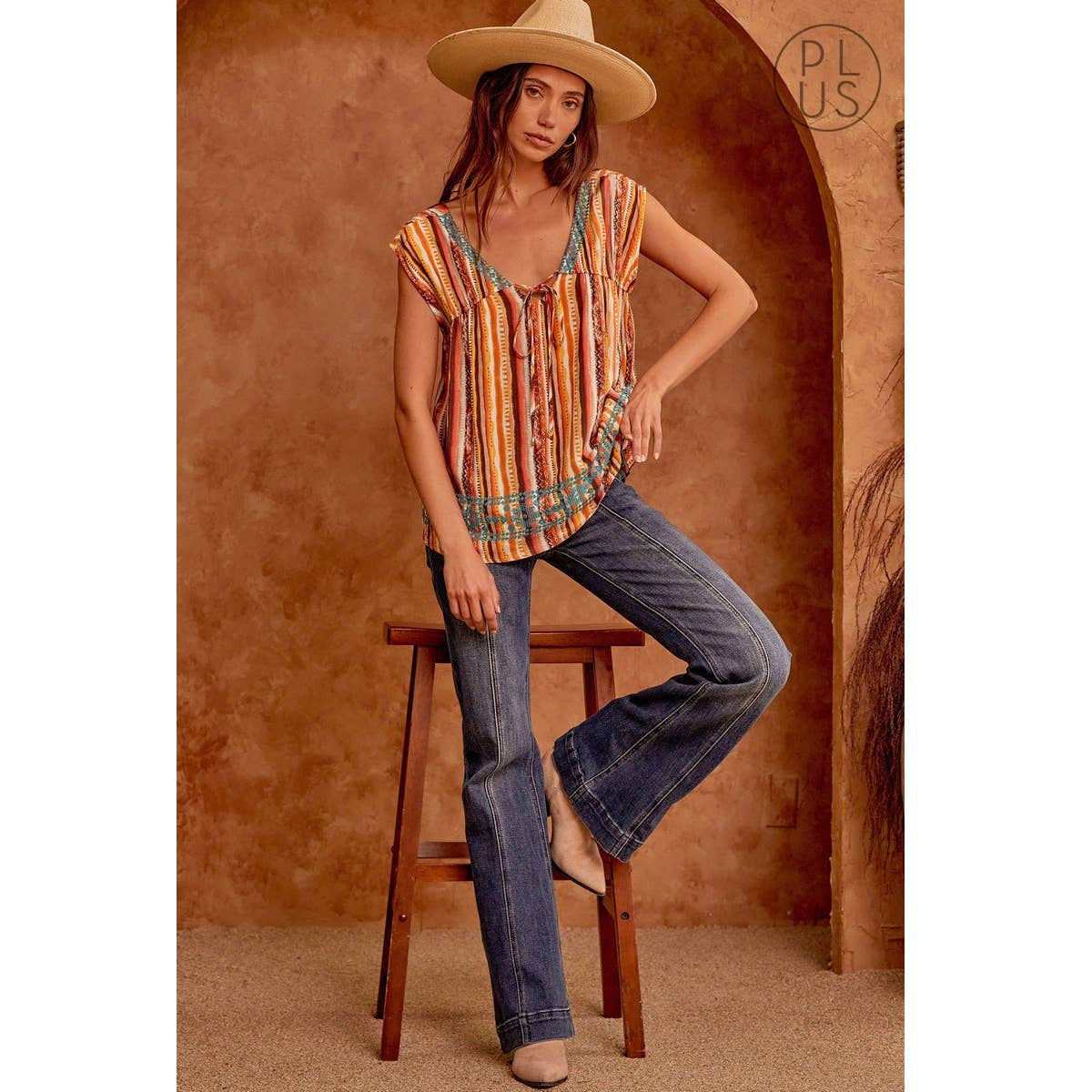 Elaine Embroidered Woven Top - Rhapsody and Renascence