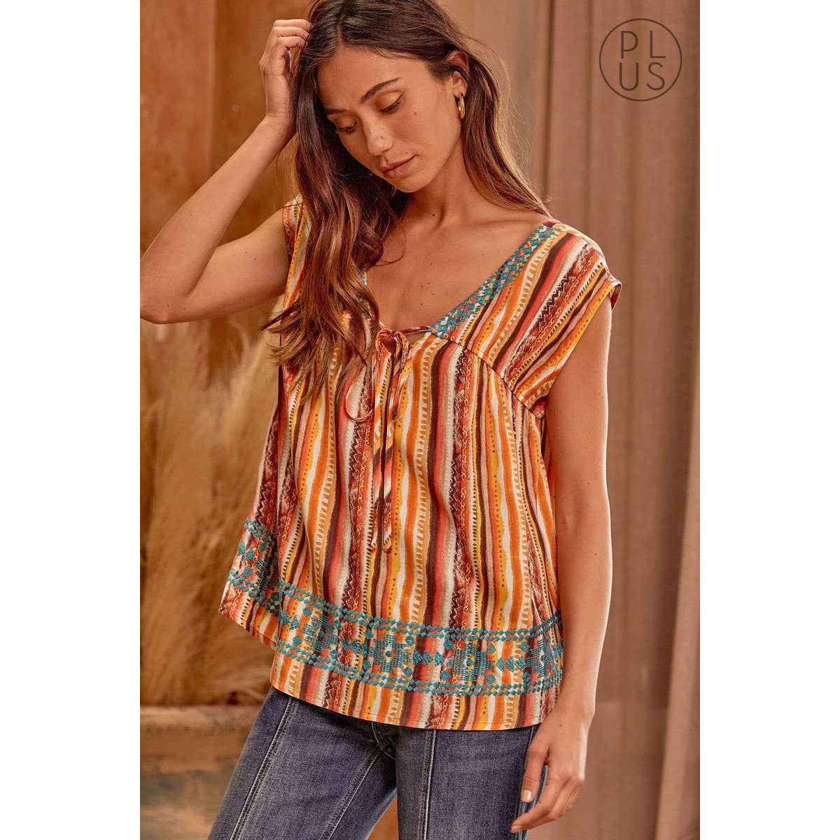Elaine Embroidered Woven Top - Rhapsody and Renascence