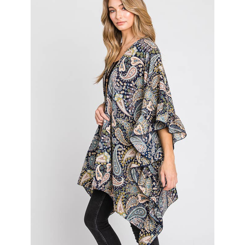 Kelly Paisley Print Kimono- OS - Rhapsody and Renascence
