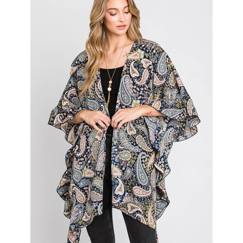 Kelly Paisley Print Kimono- OS - Rhapsody and Renascence
