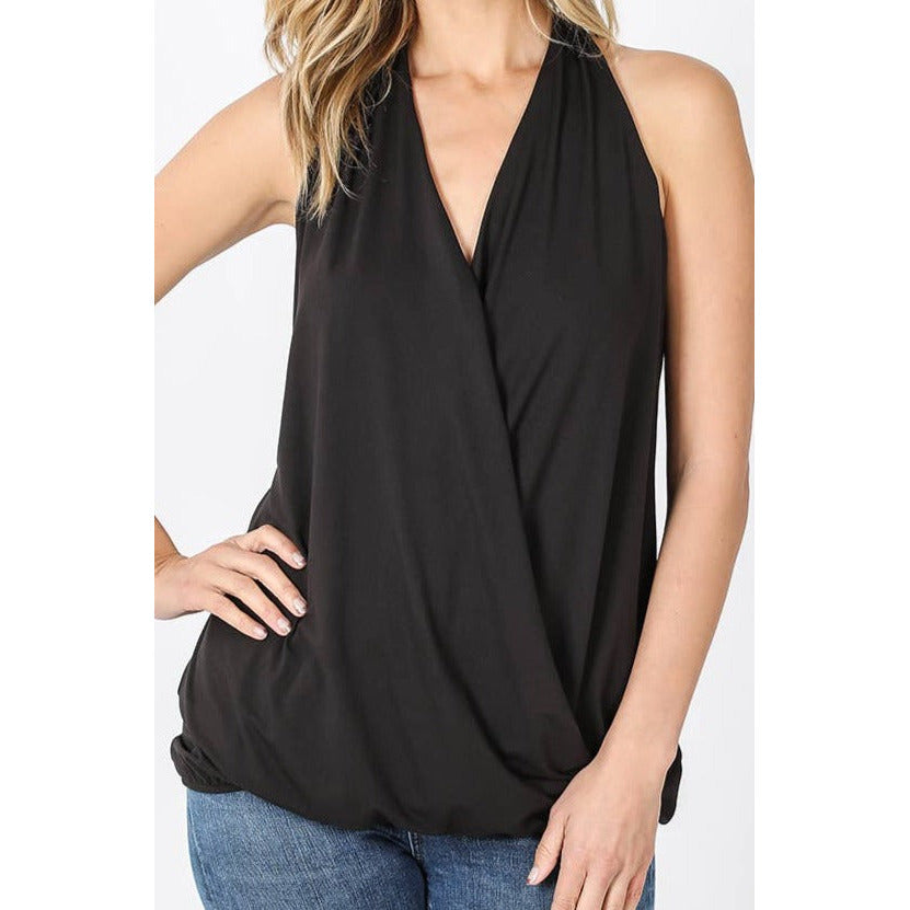 Melody Cross Front Draped Halter Top- 2 Colors - Rhapsody and Renascence