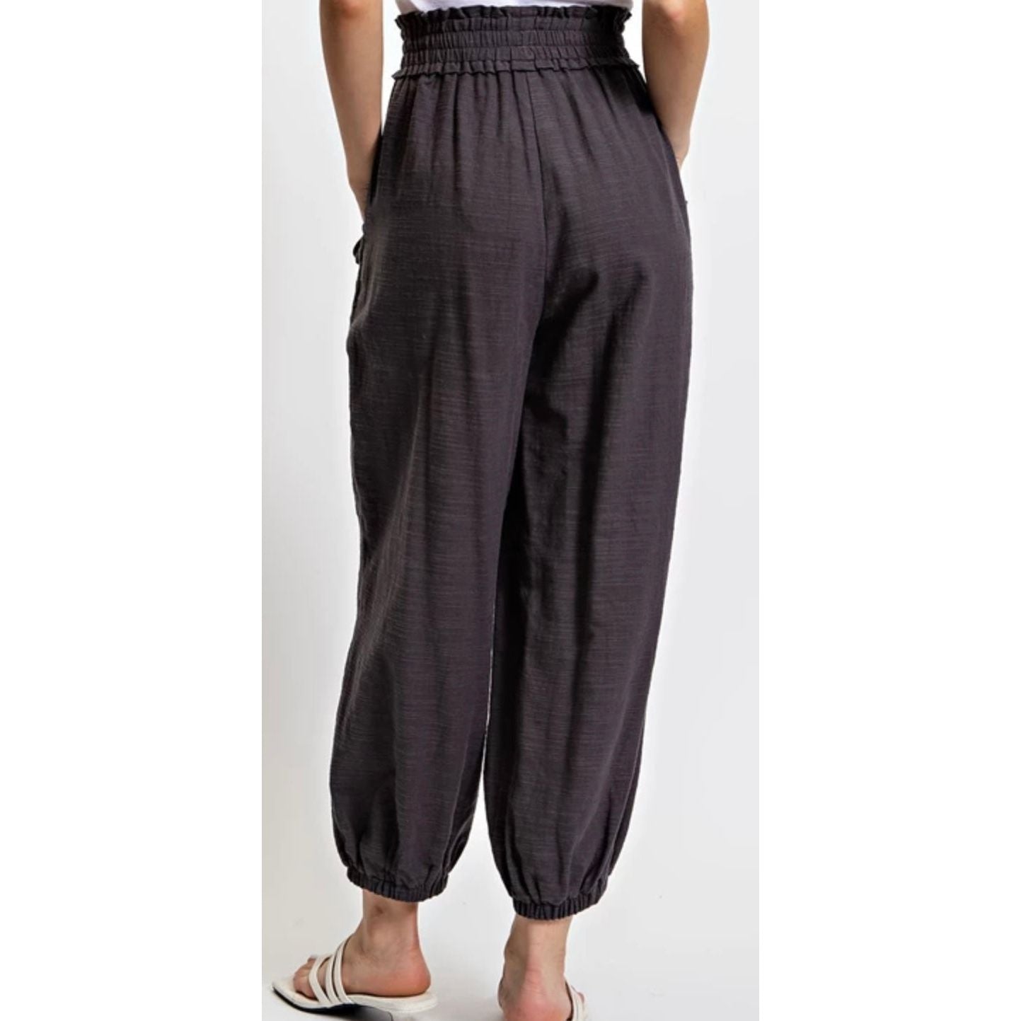 Ramona Cotton Pants With Side Pockets- 2 Colors - Rhapsody and Renascence -Pants - boho, cotton, misses, new, pants, plus, plus size