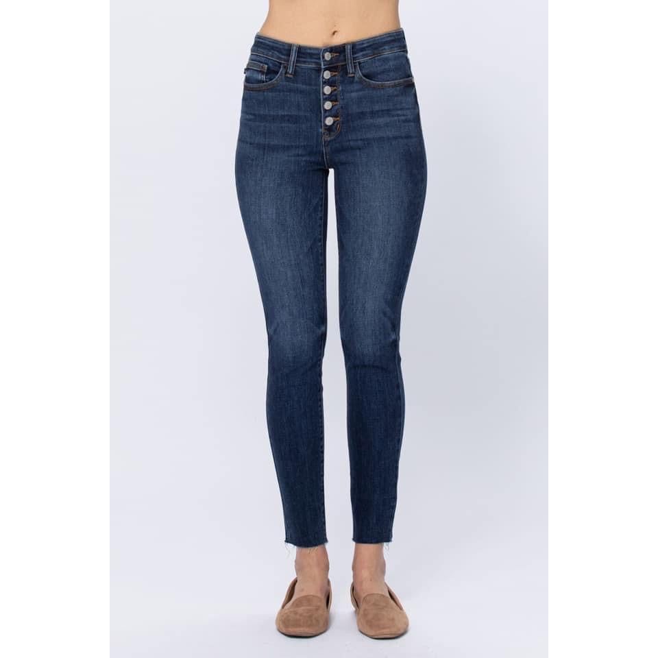 Judy Blue Maricela High Waist Button Fly Jeans - Rhapsody and Renascence