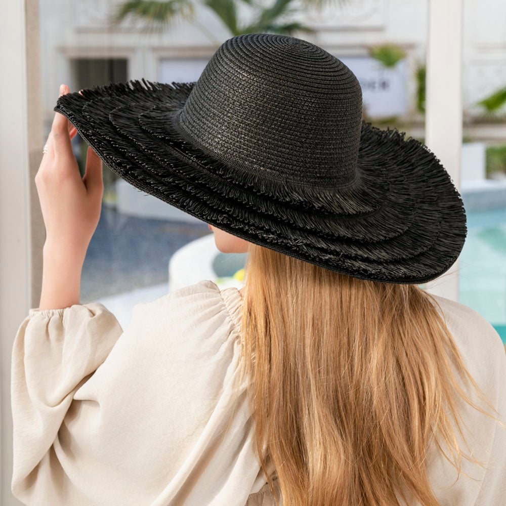 Dani Sun Hat - Rhapsody and Renascence -hat - black, boho, hat, summer