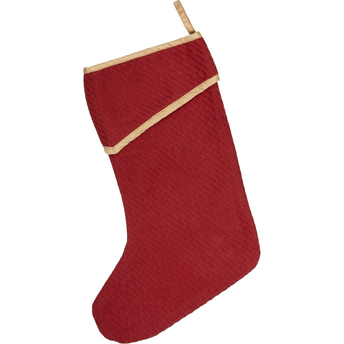 red christmas stocking with snowflakes