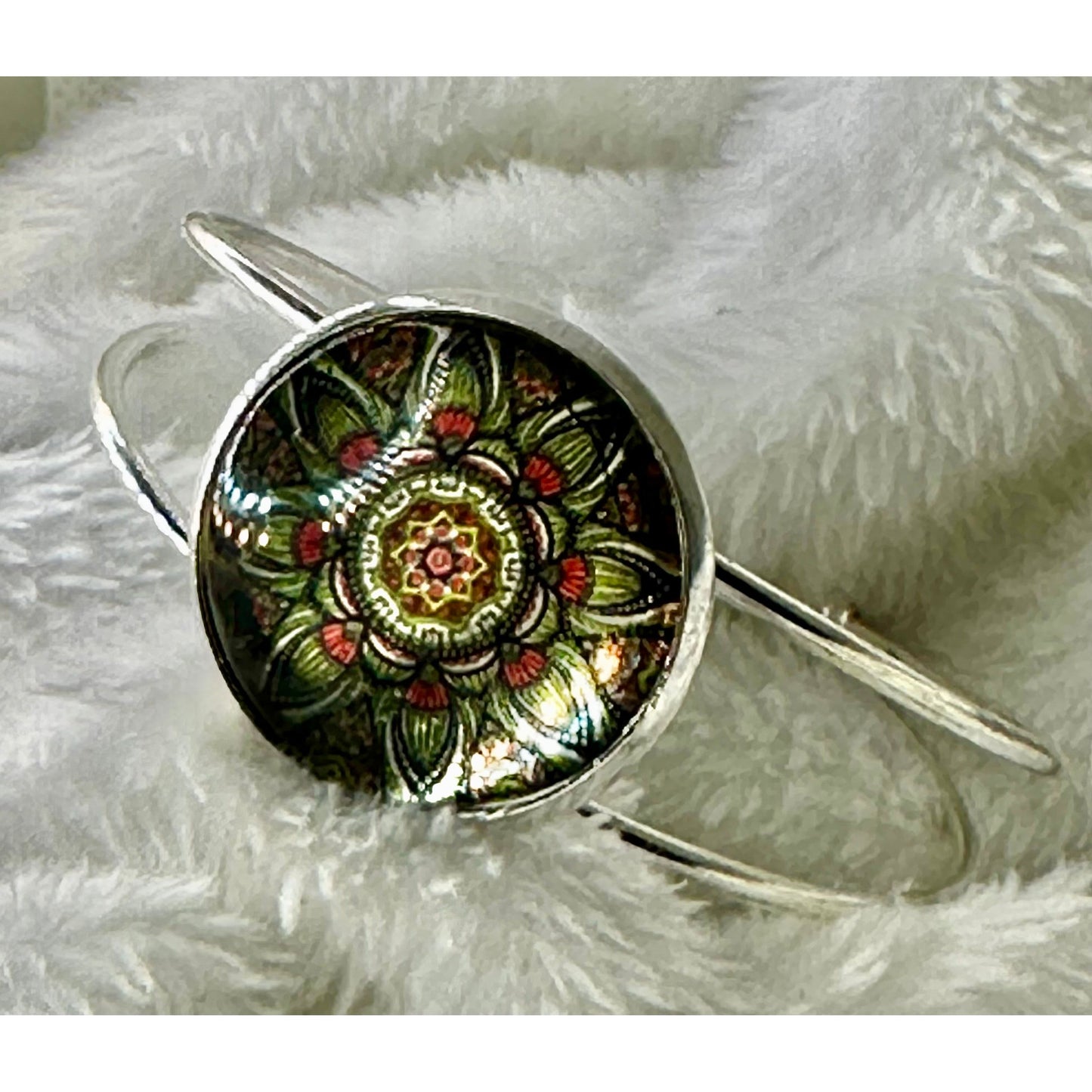 Mosaic Mandala Adjustable Bracelet - Rhapsody and Renascence -Bracelet - boho, Bracelet, handmadejewelry, jewelry, new