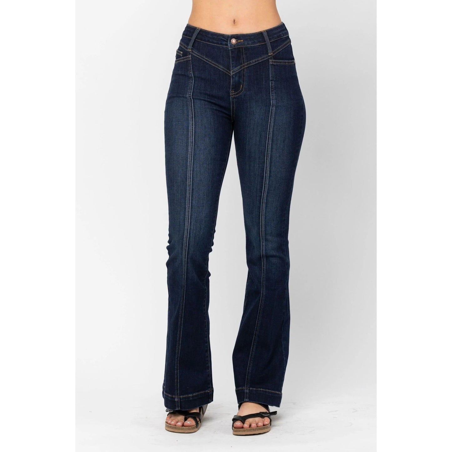 Judy Blue Linda High Waist Flare Jeans - Rhapsody and Renascence