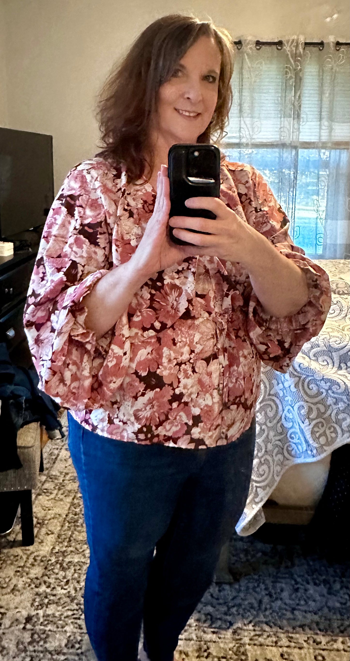 Liliana Floral Peasant Top