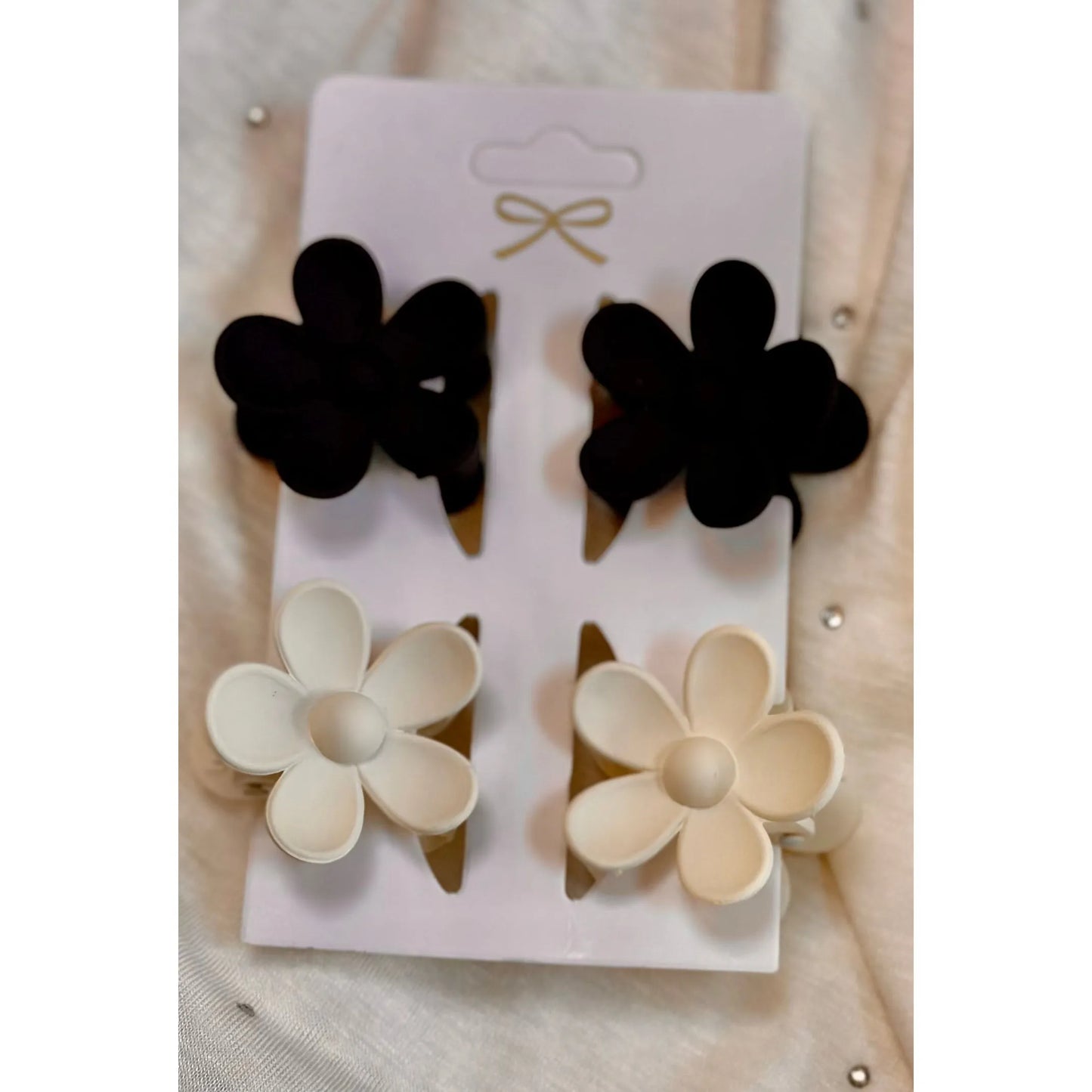 Flower Claw Hair Clip- Set of 4