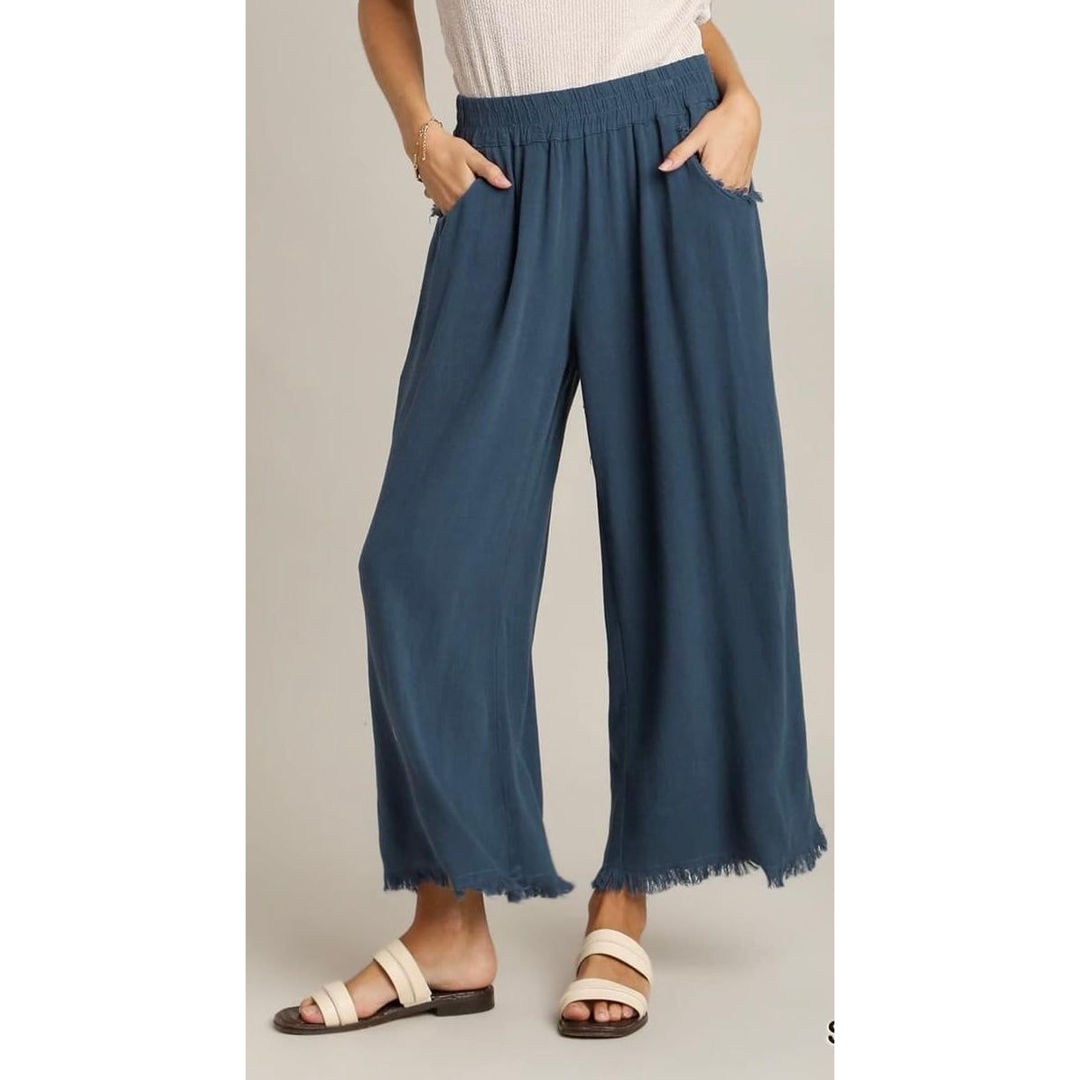 Tamika Cotton/Linen Pants - Rhapsody and Renascence -pants - black, boho, bottoms, cotton linen, layering, Max Retail, maxretail, misses, pants, plus, plus size