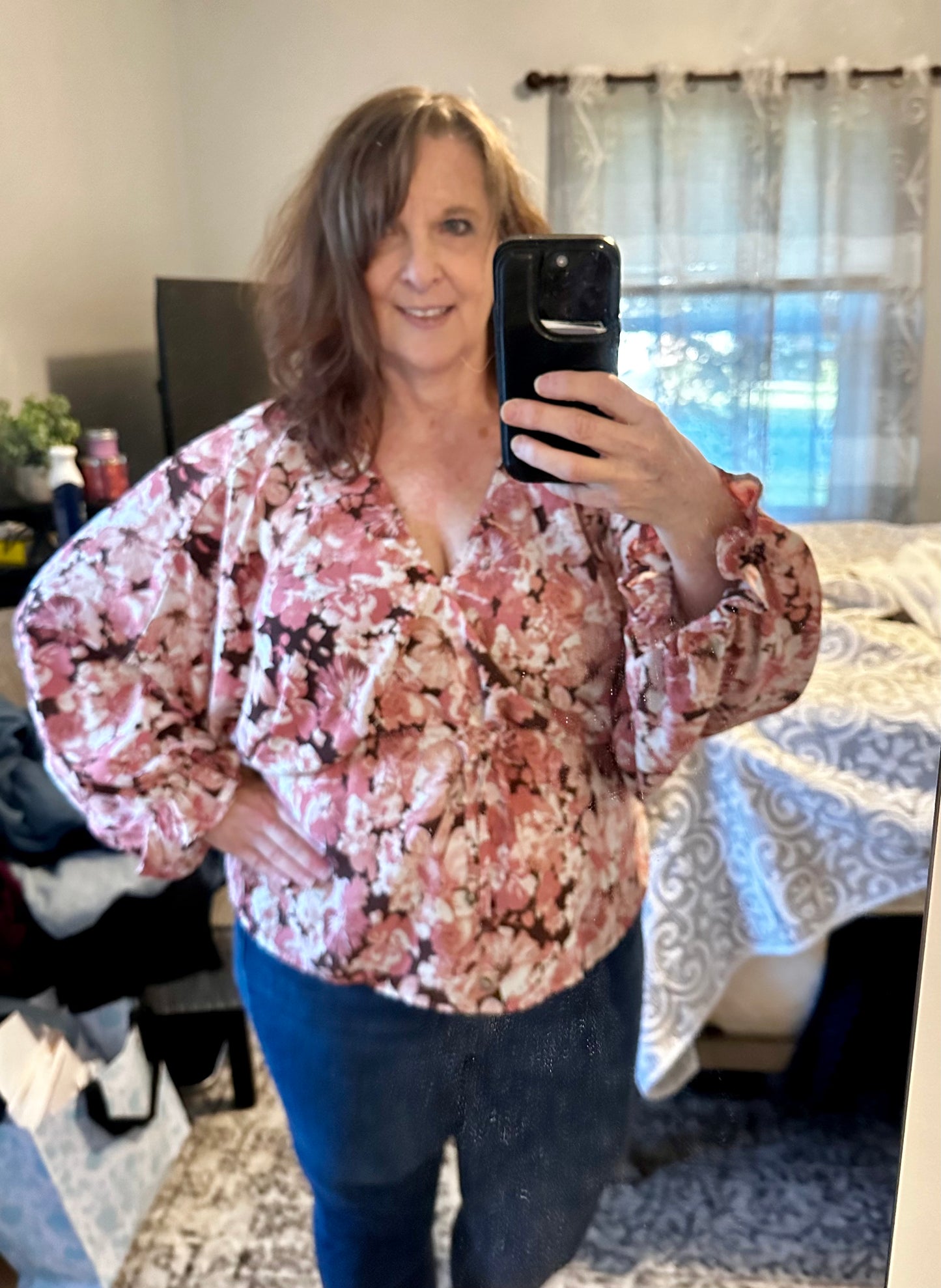 Liliana Floral Peasant Top