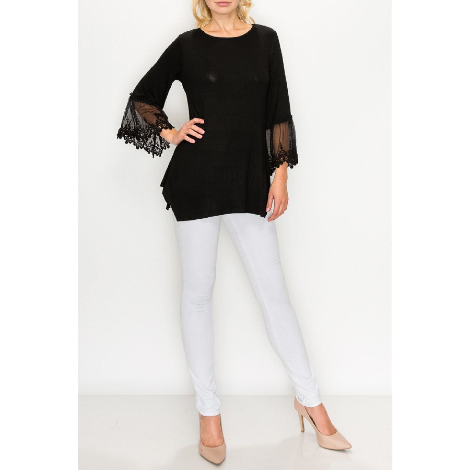 Malaika Black Top - Rhapsody and Renascence -shirt - black, misses, new, plus, plus size, top, tops