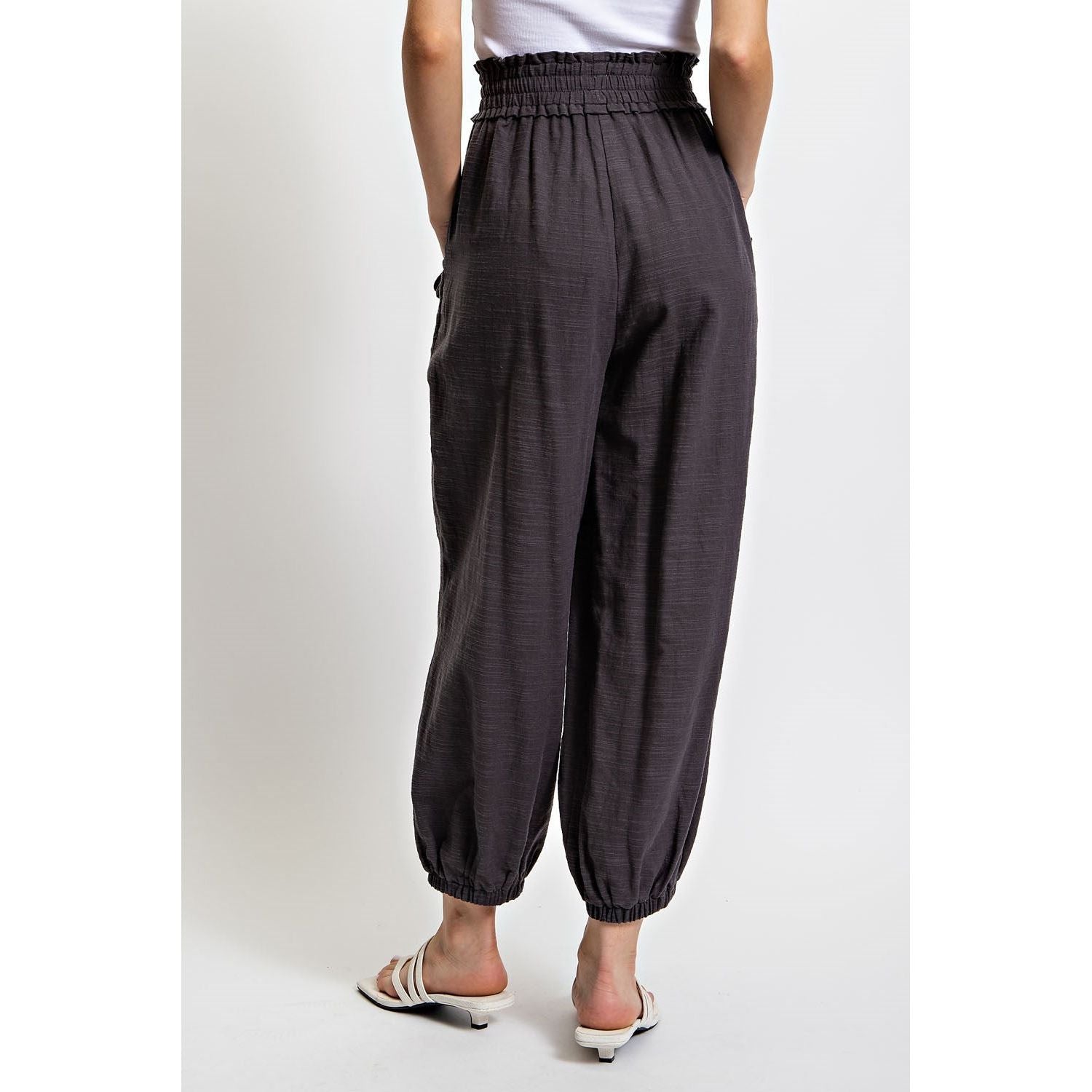 Ramona Cotton Pants With Side Pocket - Rhapsody and Renascence -Pants - boho, cotton, misses, pants, plus, plus size