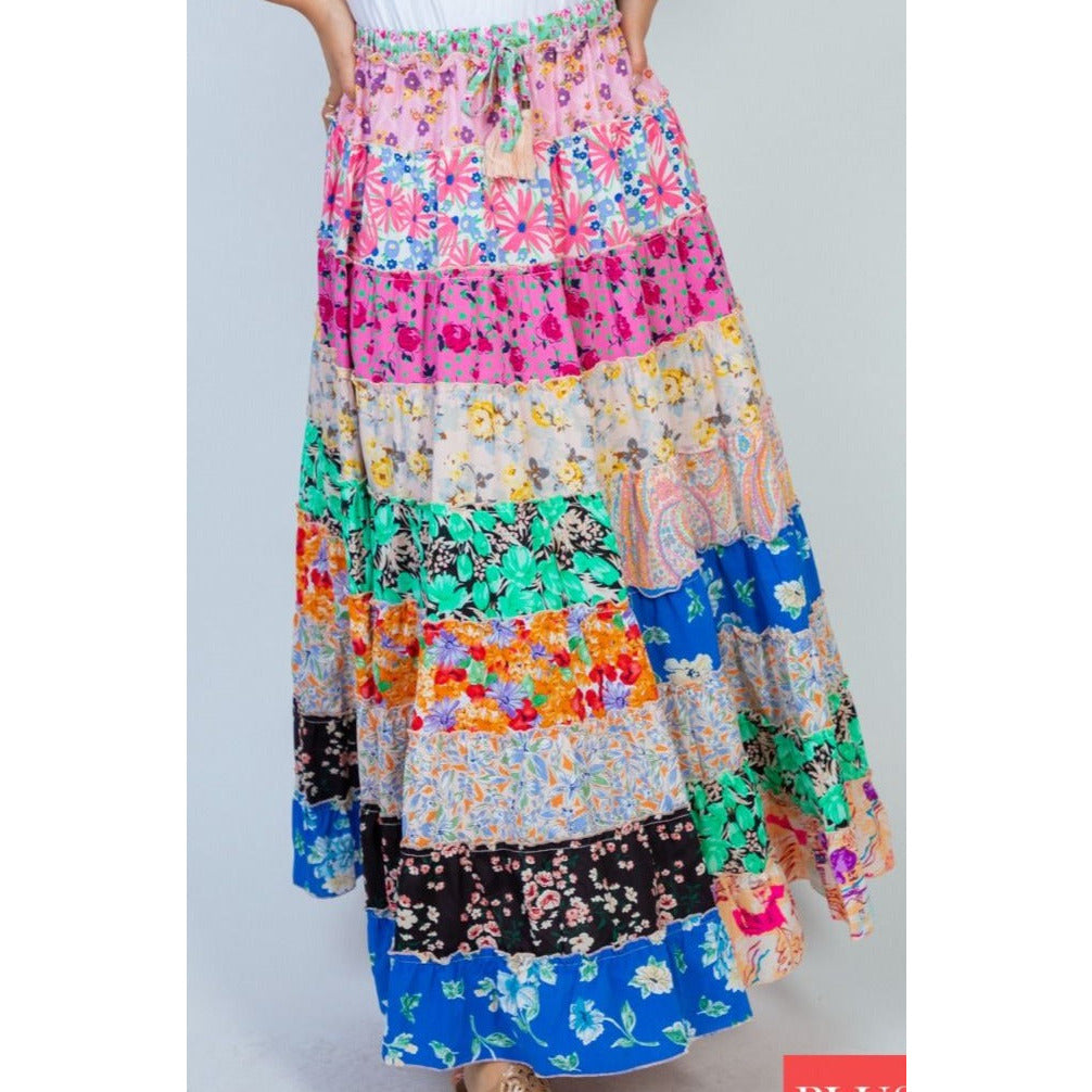 Cameron Colorful Maxi Skirt - Rhapsody and Renascence