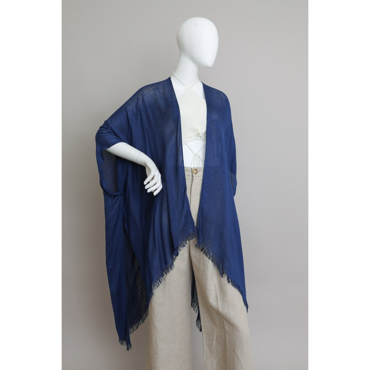 Ellen Frayed Armhole Kimono- OS - Rhapsody and Renascence
