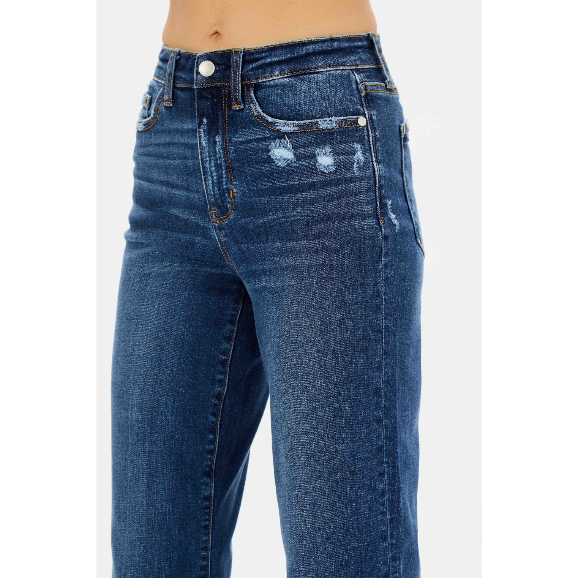 Judy Blue Isla High Waist Destroyed Jeans - Rhapsody and Renascence