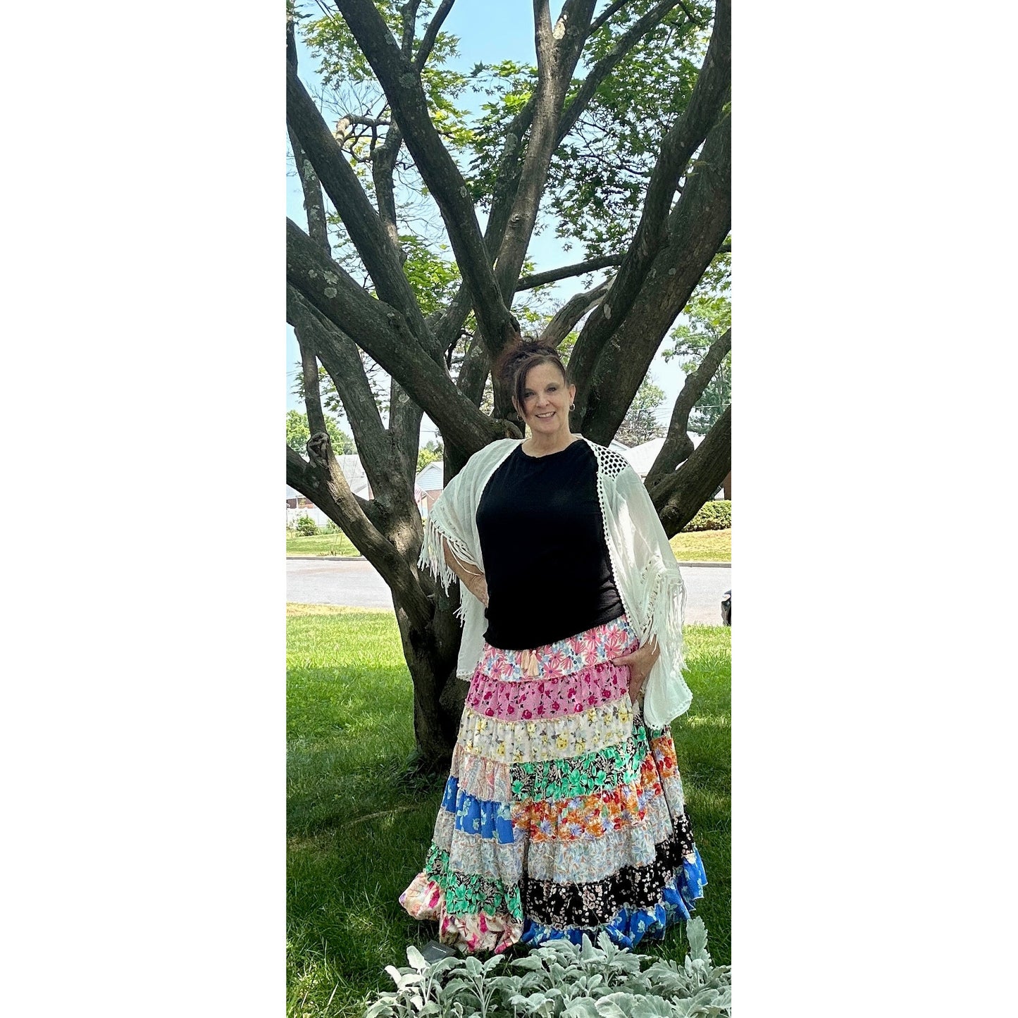 Cameron Colorful Maxi Skirt - Rhapsody and Renascence