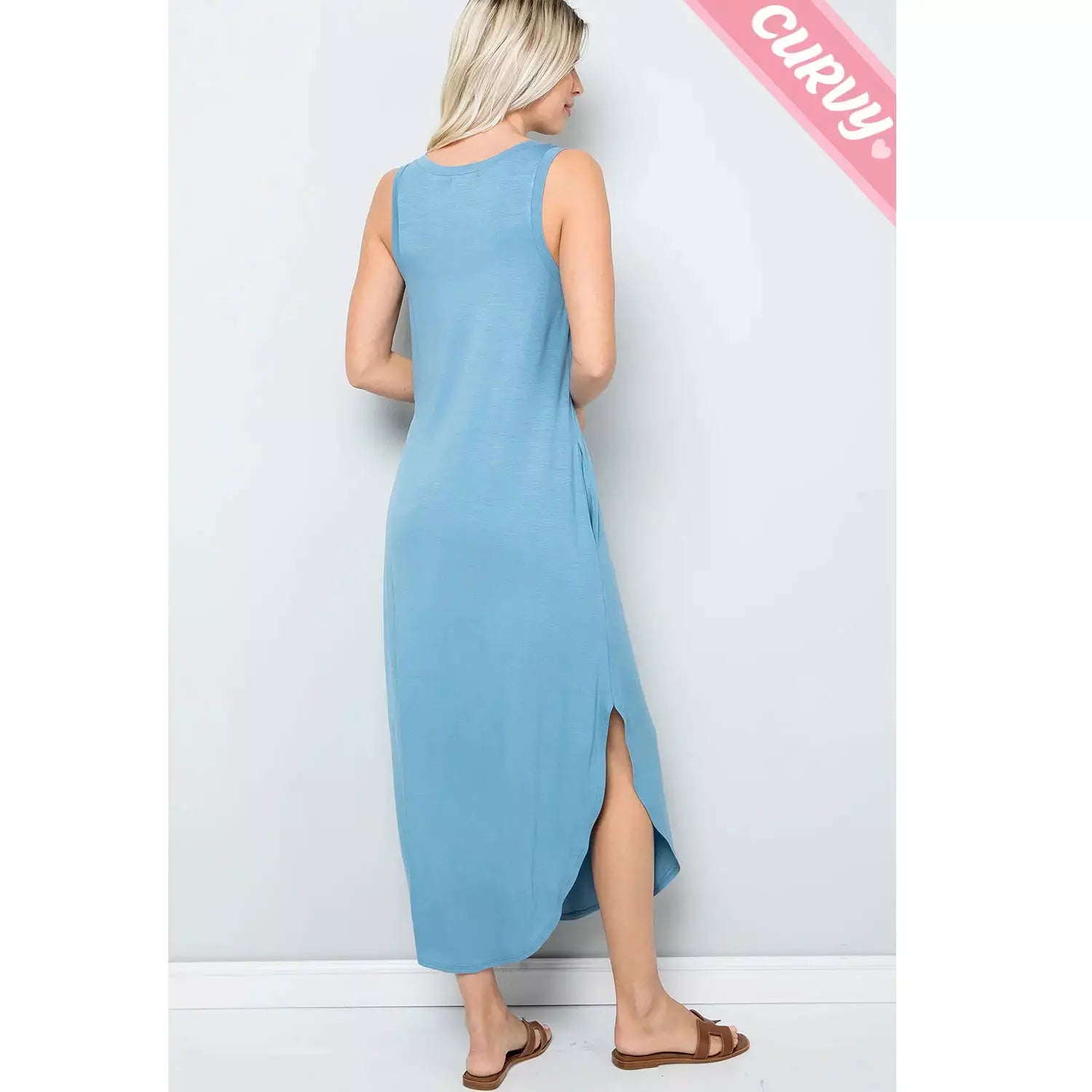 Darlene Soft Knit Jersey Sleeveless Dress- 2 Colors - Rhapsody and Renascence