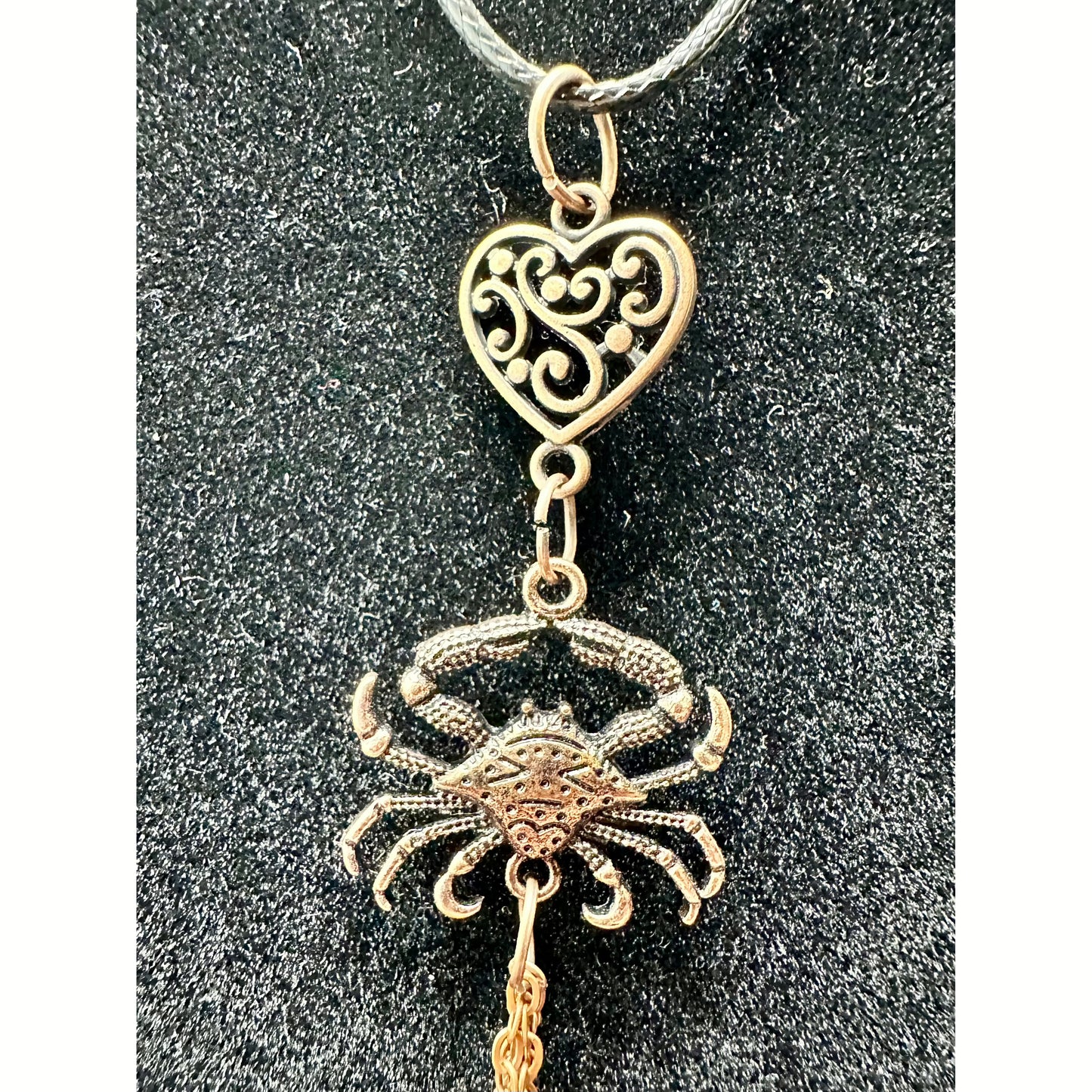 Carlin Crab Copper Tone Pendant Necklace- 6 - Rhapsody and Renascence