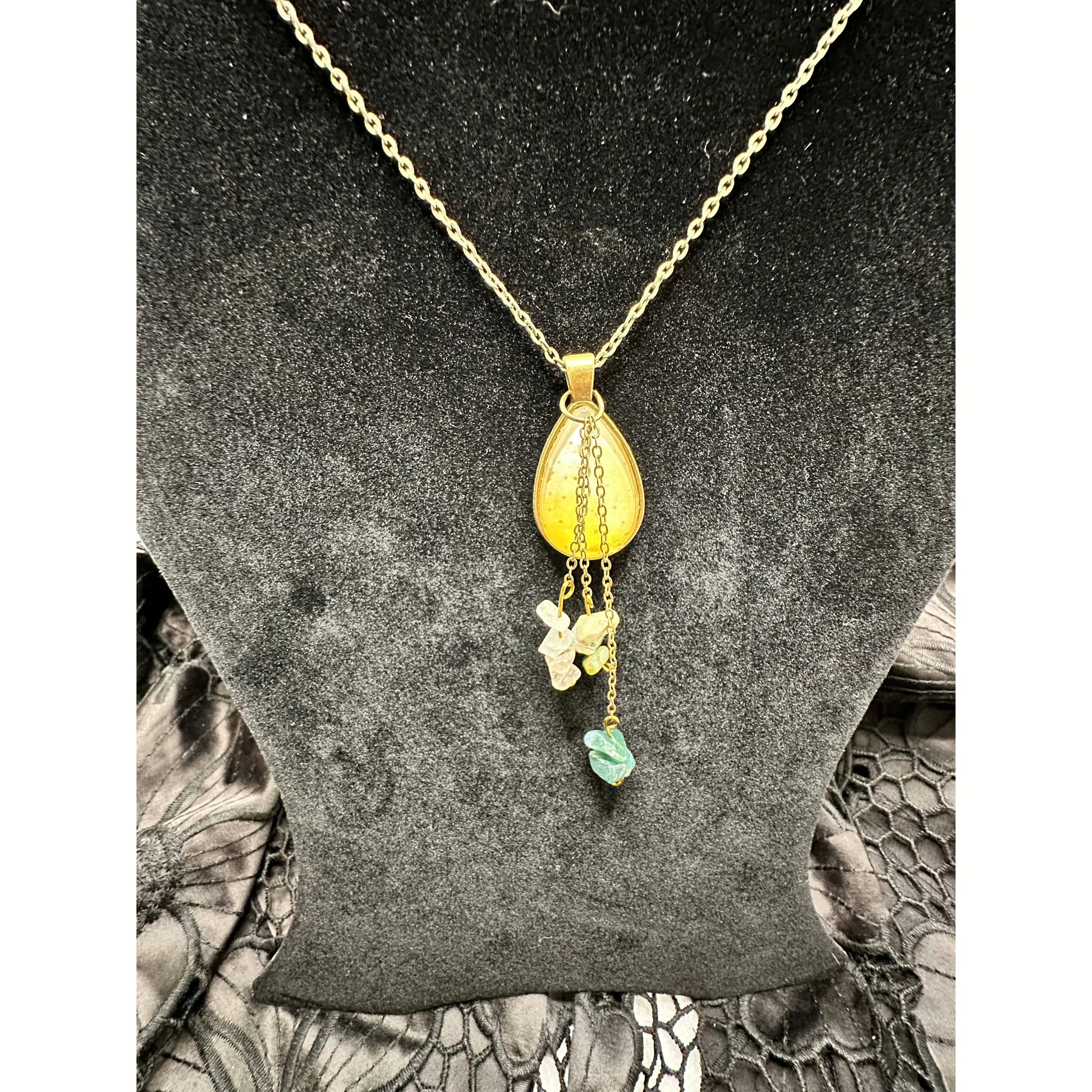 Dewdrop 1 Pendant Necklace - Rhapsody and Renascence